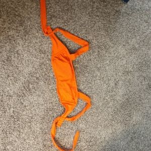 Orange bikini top